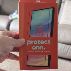 Orange ONN Glass Screen Protector for Samsung Galaxy S24 Ultra 5G